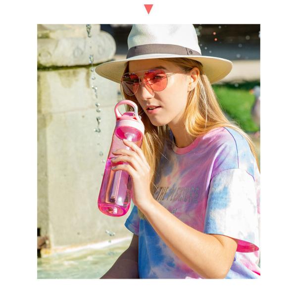 Accessories WITH LID Outdoor Gym Sports Water Bottle with Straw and BPA Free Plastic
