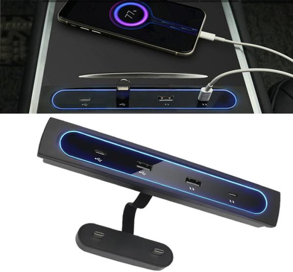 USB Extender Tesla Model 3 Usb Port Shunt Hub 27W Model Y Usb Ports