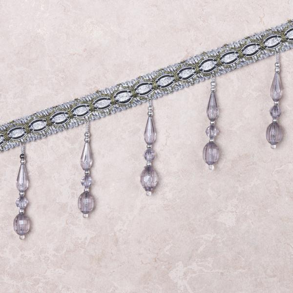 Handmade fashionable chain beads lace tassels fringes for curtain/sofa/pillow decoration