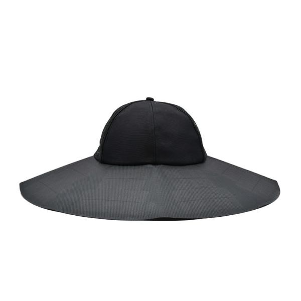 Outdoor New Solar Power Cap Custom UV Resistant Portable Rechargeable Camping Travel Fishing Mountaineering Sun Bucket Hat