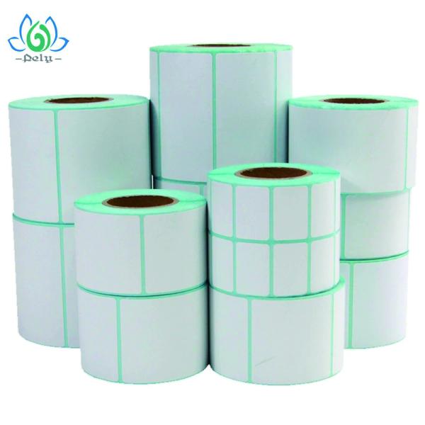 Waterproof High Adhesive Blank Vinyl Record Label Stickers , Blank Roll Labels