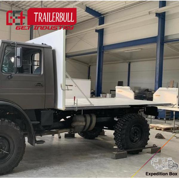 4.6m  Expedition Truck Body for Motorhome and Flatbed Trucks with Standard Cuboid Design