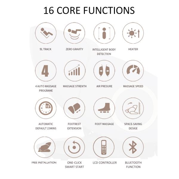 PU ABS 3d Ultimate Smart Massage Chair KC Zero Gravity ROHS ODM