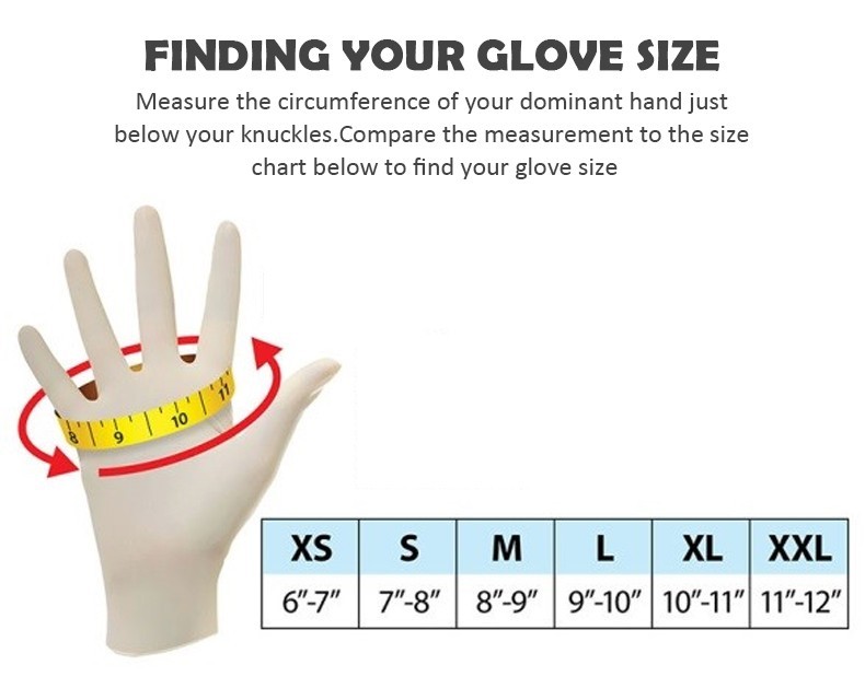 AQL 1.5 Single Use Examination Gloves Size S / M / L / XL Powdered Medical Gloves For Healthcare Industry