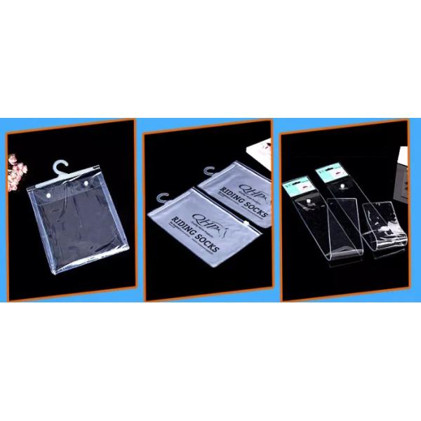 Handle Zip lockk Bags, Hook Bags, Hanger Bags, Underwear Packaging, Garment Clothes Bags, Button Closure