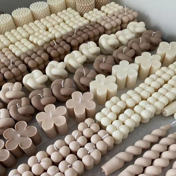 Weddings Custom Shaped Scented Candle Luxury Aesthetic Home Decor Vegan Candle