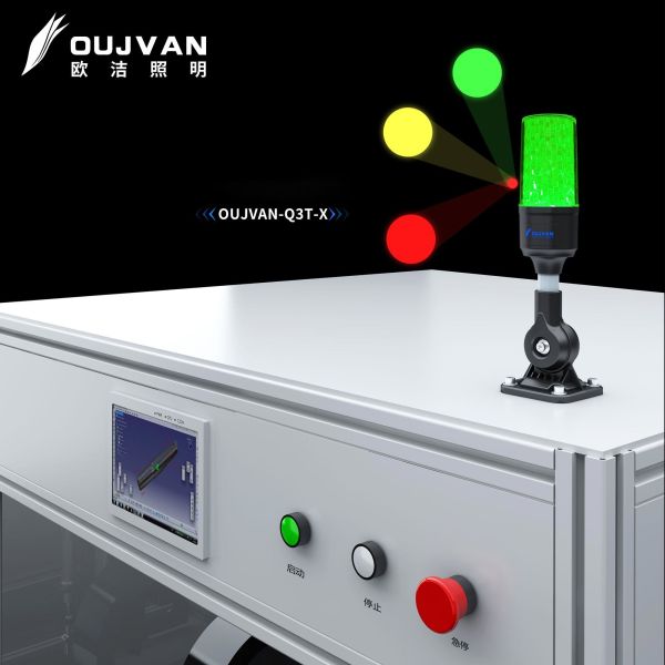 Lámpara de torre de señal de máquina CNC, indicador de 3 colores, luz de torre de alarma de advertencia