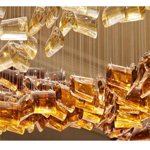 Искусство современная стеклянная люстра Эксклюзивные конструкции люстры для театров и оперных театров