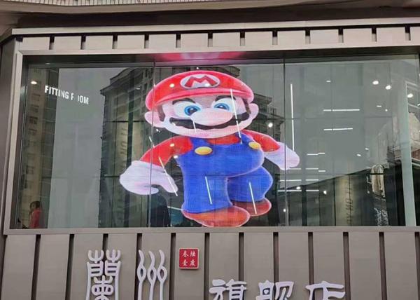 2100cd Transparent Glass LED Display P10.42mm 500mmx500mm Module