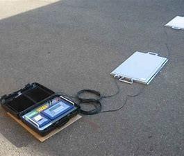 15T Aluminum  Vehicle Weighing Axle Pad Scales With LCD Display