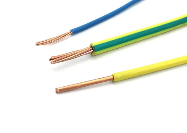Type de PVC ST5 PVC enveloppe câble électrique fil de cuivre noyau de terre fil 500v