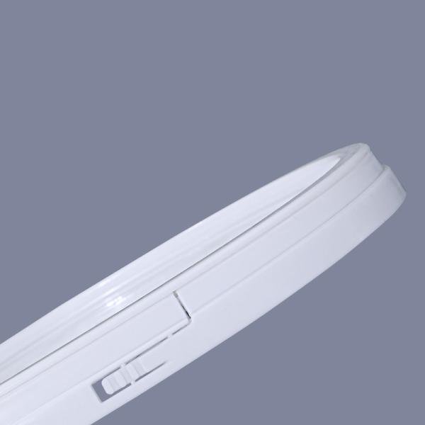 White Oval Paint Bucket with Handle and Lid For Print
