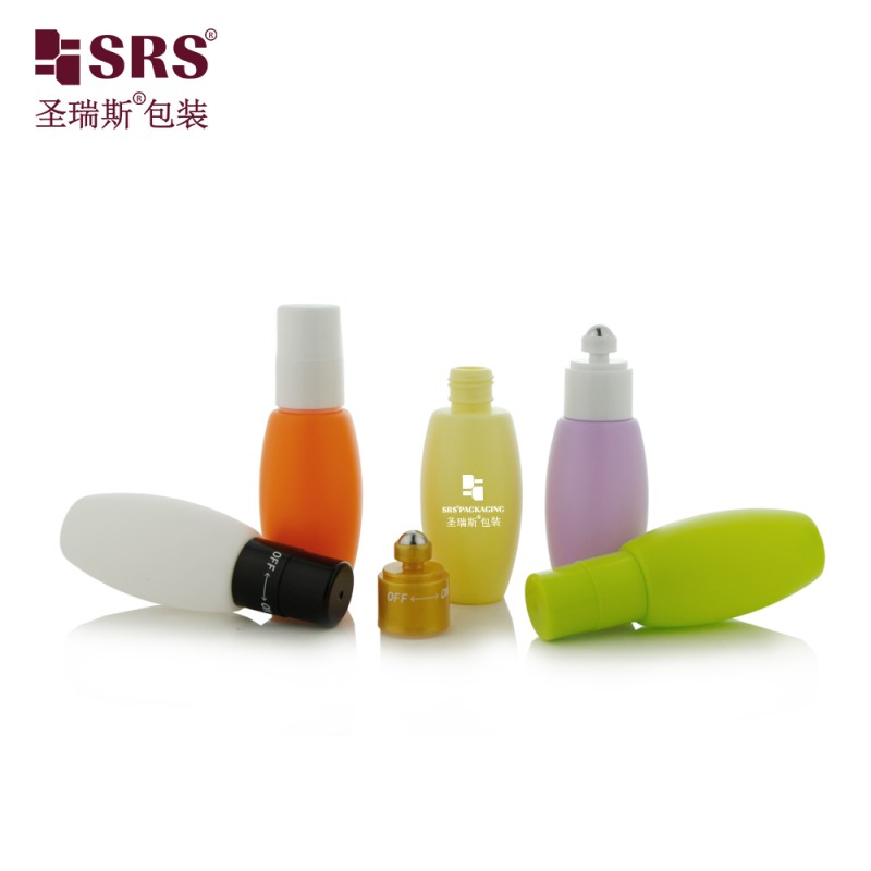KG1-45ML Plastic Empty Roll On Bottle With Switch ON-OFF Applicator