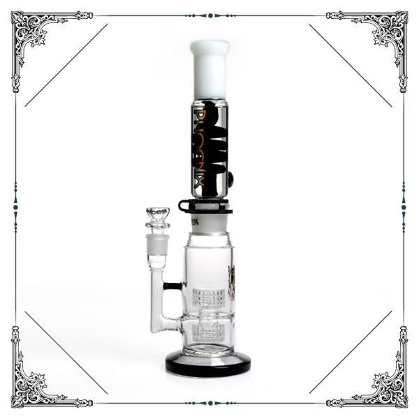 Build A Freezable Coil Bong Double Matrix Perc  Bongs With Glycerinum Glass Smoking Bong Water Pipe