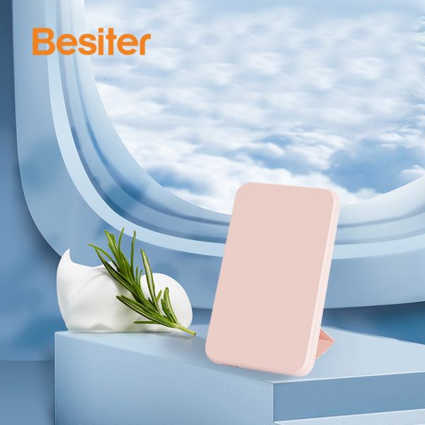 Slim Wireless Power Bank Mini Portable Charger Fast Charging 5000mAh With Stand