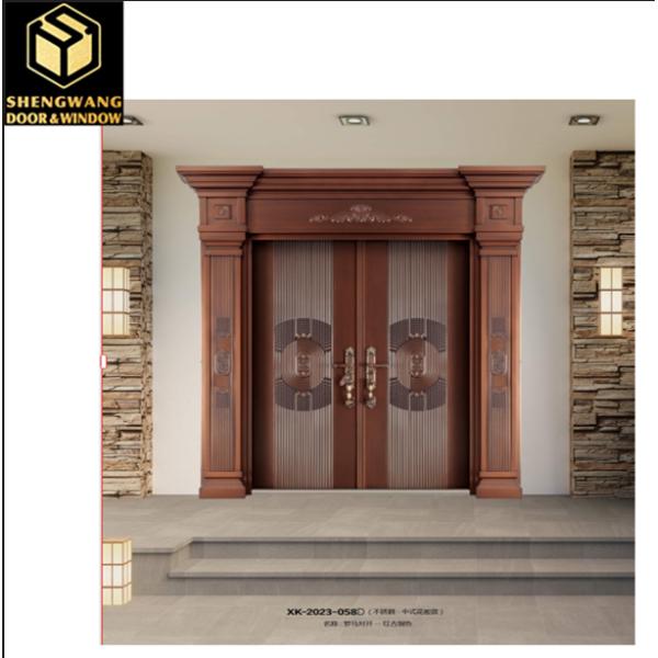 Diseño Contemporáneo y Durabilidad: Puerta de Jardín de Cobre para Puertas de Entrada