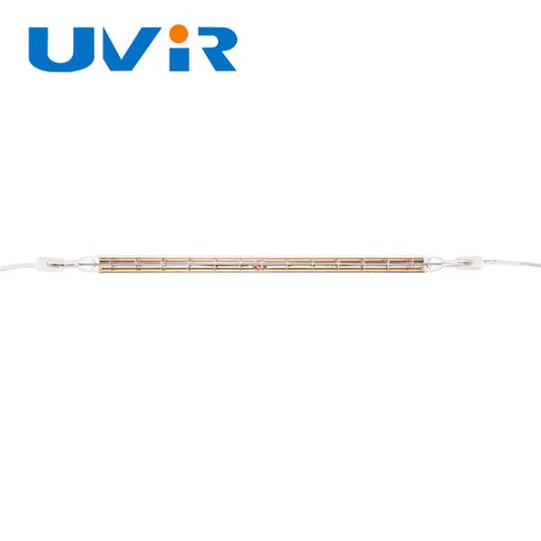 600W 230V R7S lámpara de calefacción de cuarzo recubierta de oro