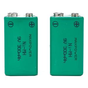 a bateria prismático de 300mAh 9V NiMh embala para UL Rohs do CE do multímetro