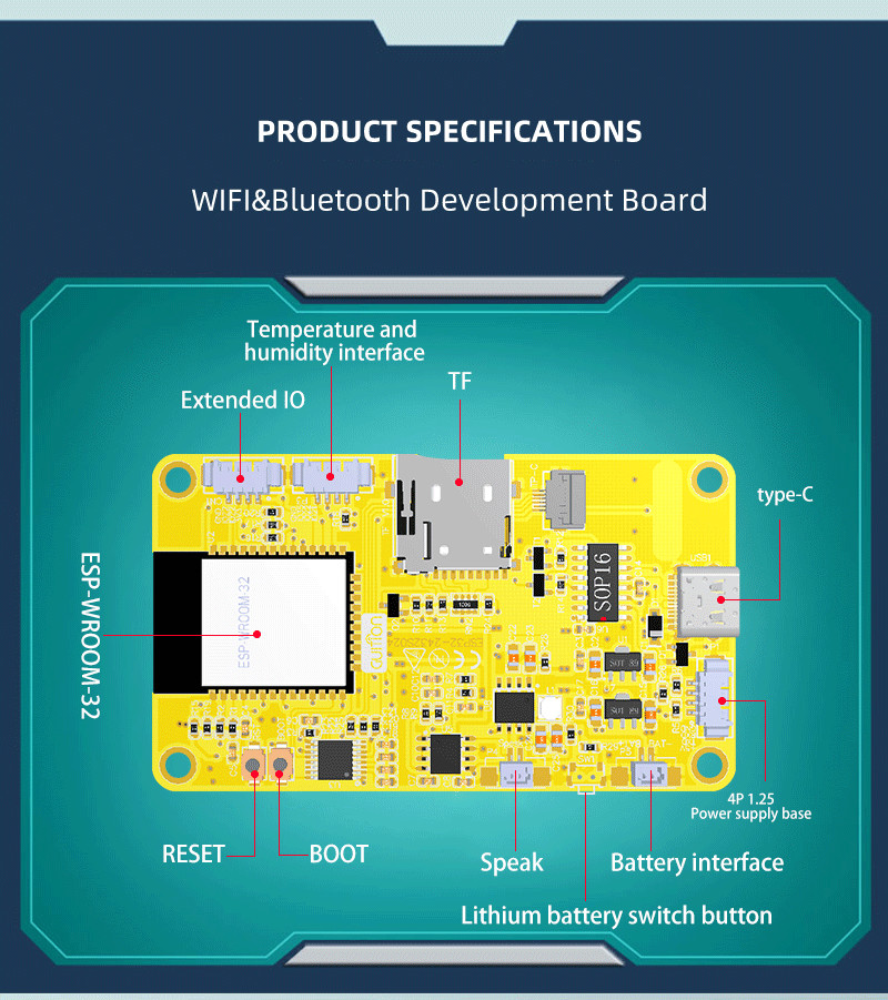 3.3V ESP32 Дисплейный модуль с резистивным сенсорным питанием SKUESP32-2432S024R