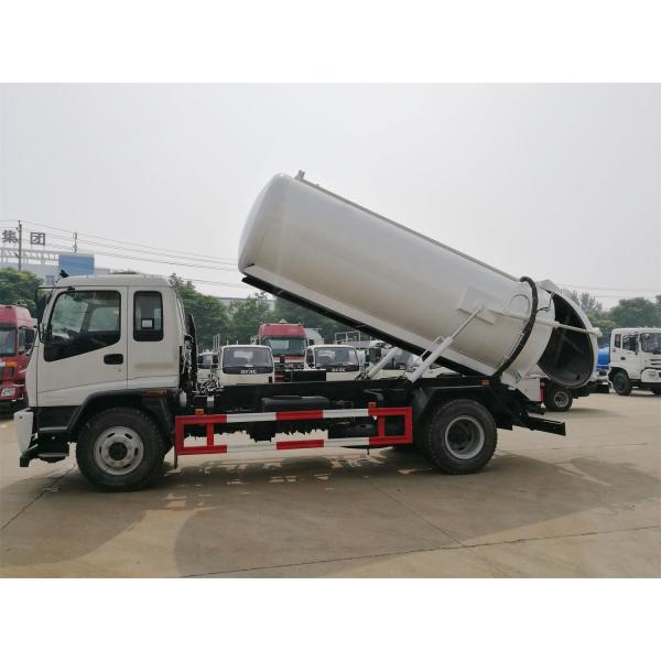ISUZU caminhão da sução do vácuo da água de esgoto de 10.000 litros para a limpeza da água de esgoto da cidade
