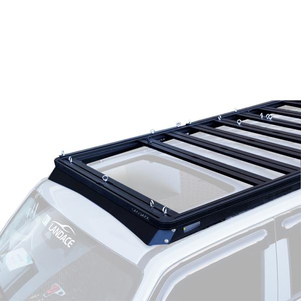 Black Powder Coated Roof Rack Easy to Install Aluminium Alloy Luggage Rack For Tank 300