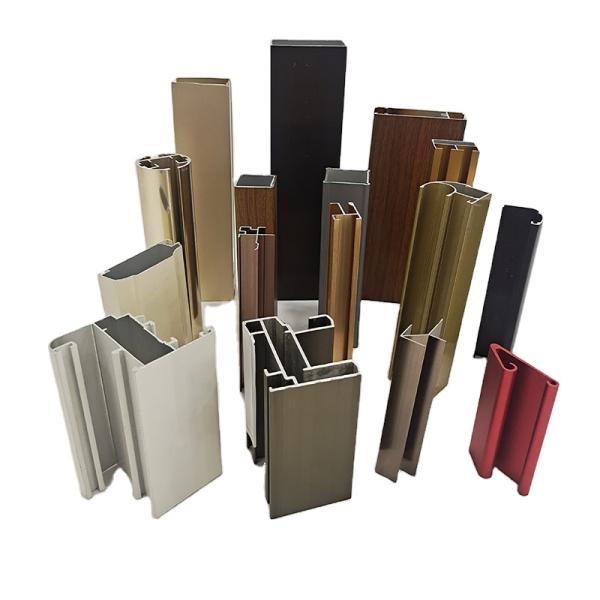 Professional Decoiling Service Champagne Anodized Aluminum Profile with Natural Finish