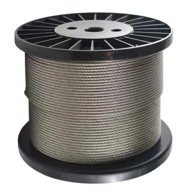 Non-coated 3/16 T316 Stainless Steel Wire Rope for Deck Cable Railing kits 500FT Cable Rope Aircraft Cable 1x19/7x7/7x19