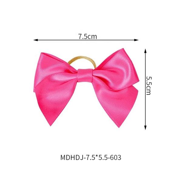Ribbon Bow Style MSD OEM Gift Bow Perfume Bottle Bows with Elastic Pre Tied Ribbon Bows