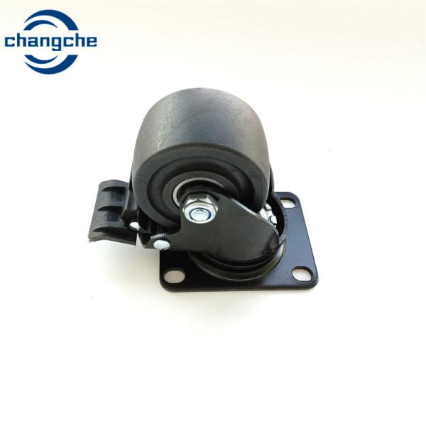 Rubber Swivel 400kg Castors Heavy Duty Threaded Caster Wheels 1.5 Inch