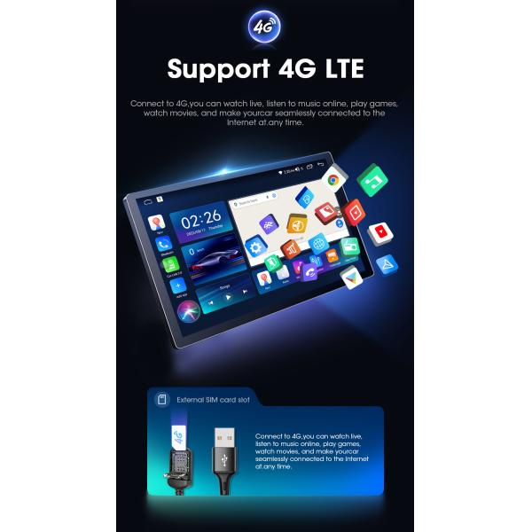 Прямая продажа Android 11.0 Автомобильный радио мультимедийный плеер для Nissan Toyota Kia Honda Lada