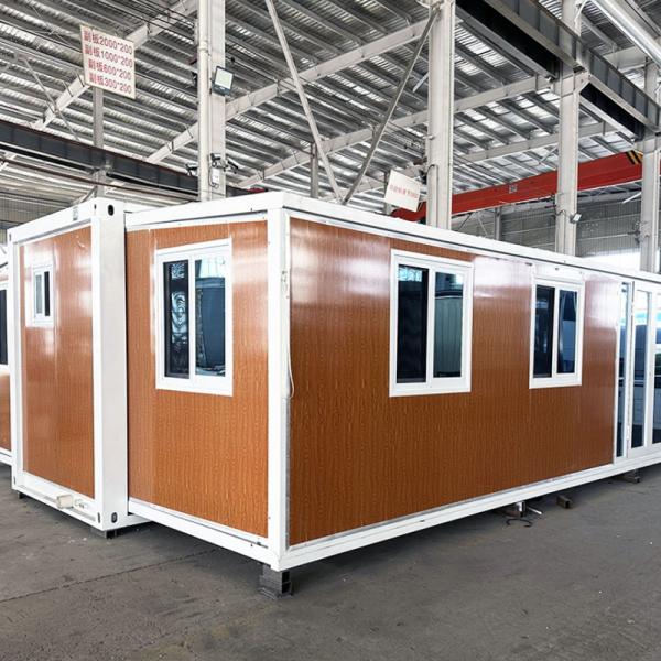 Double wing foldable container house Three-in-one mobile expandable house