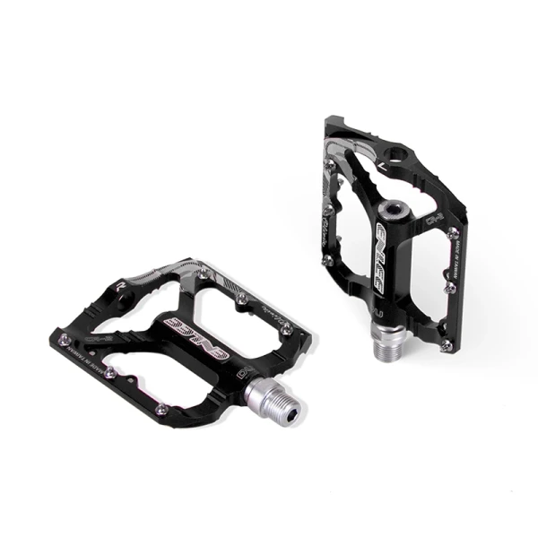 2021 ENLEE Red/black Aluminum Alloy Ultralight Pedals for Mountain Bike Road Bicycle