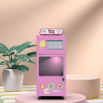 Máquina de venda automática automática remota 220V do algodão doce com tela táctil
