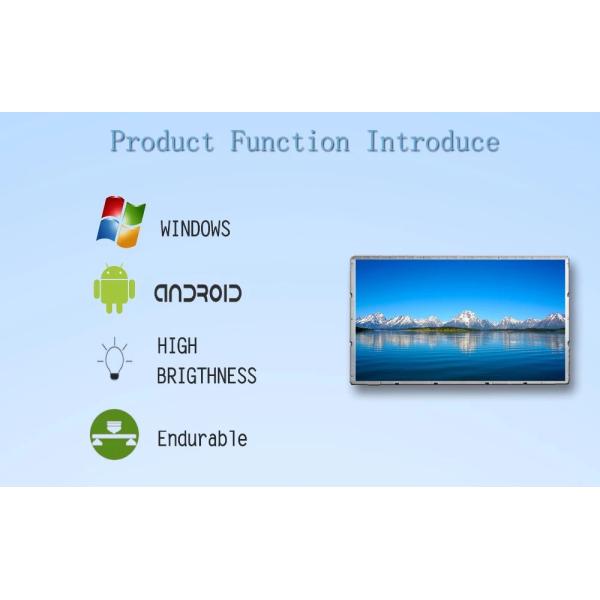 Ultra Narrow Wall Mount Lcd Panel Display For Shopping Mall Advertising