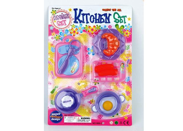 Pretend Play Kids Play Kitchen Set , Food Kitchen Cooking Set Toys 10 Pcs