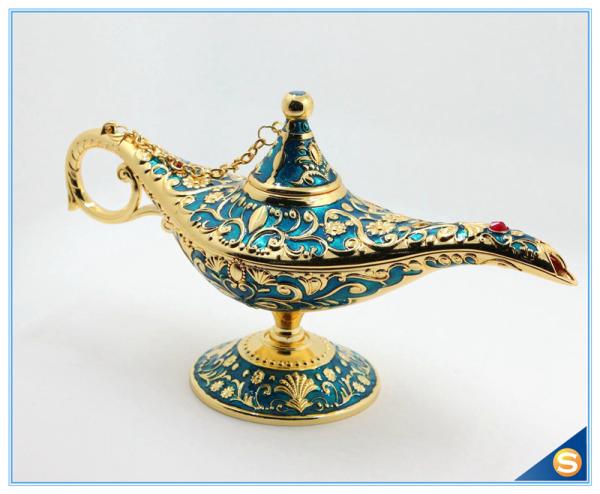 Middle East style metal aladdin lamp trinket box jewelry box for gift