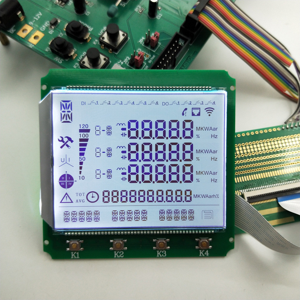 3.8 дюймовый сегмент FSTN LCD дисплейный модуль 1/8Duty 1/4 Bias COG+BL+FPC подключение