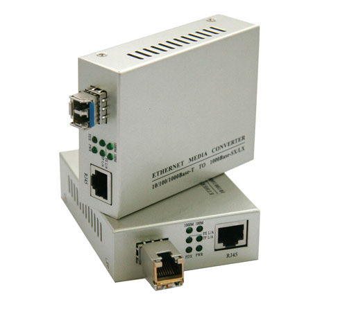 SFP Fiber Optic Media Converter Gigabit 
