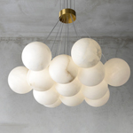 Люстра испанского алебастра меди столовой стиля привесная освещая 100lm/W