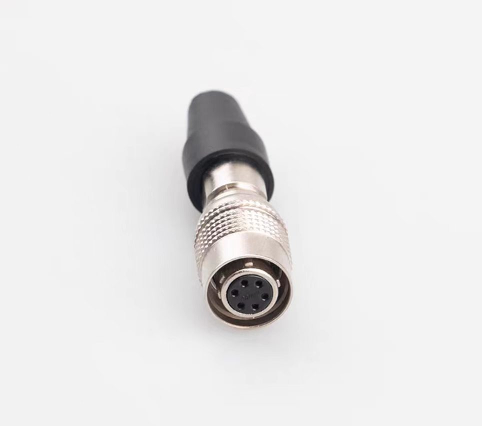 Hirose 6-pin HR10A-7P-6S female trigger cable plug for Hikvision and Basler industrial camera power supply