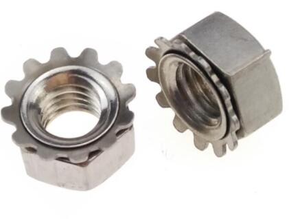 Galvanized Carbon Steel Heavy Hex Nuts K Lock Nut Ni Plated ASME B18.6.3