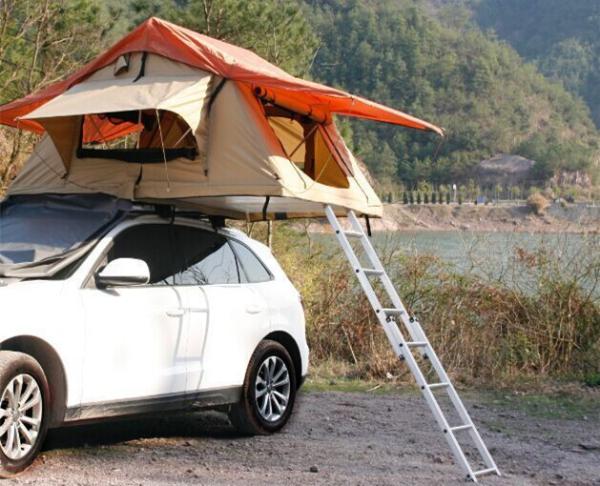 Family 4 Person Roof Top Tent Large Capacity 145x125x28 Cm Fold Size