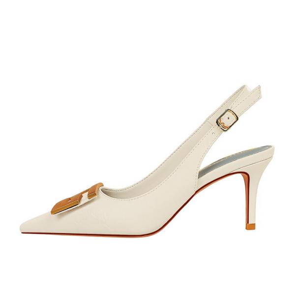 089990-5 European And American Style Banquet Women'S Shoes Stiletto High Heels Shallow Mouth Pointed Toe Hollow Back Str