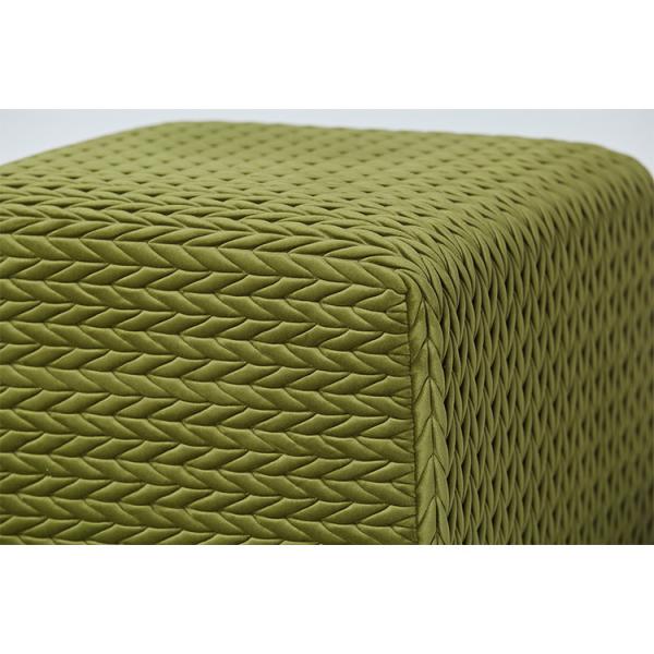 Green Velvet Solid Wood Bedroom Ottoman Bench , Bedroom Storage Stool
