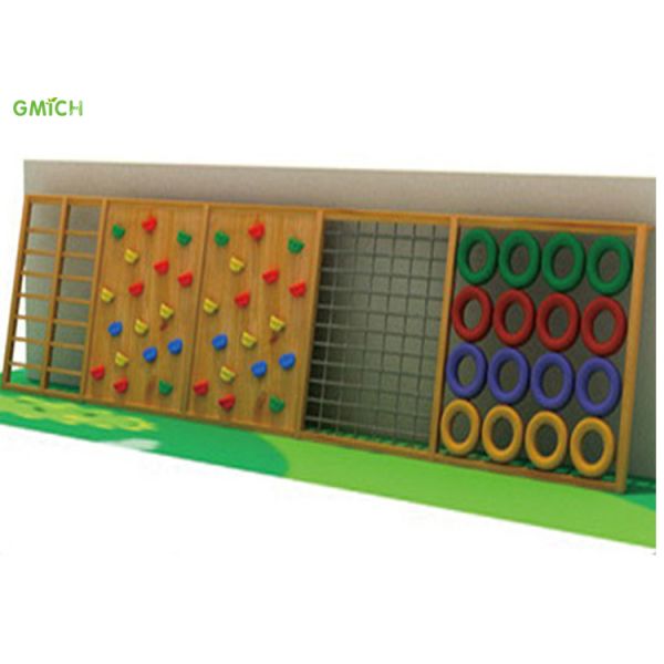 Freely Design Wooden Playground Equipment 800*60*220CM Sturdy Structure
