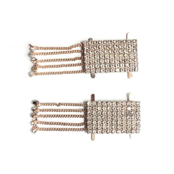 Wenzhou KML New Design Metal Women Shoe Accessories Decorative Tassel Shoe