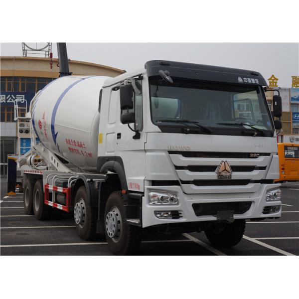 ХОВО 8С4 12М3 подготавливают метры тележки 12 смешивания конкретные кубические с барабанчиком смесителя