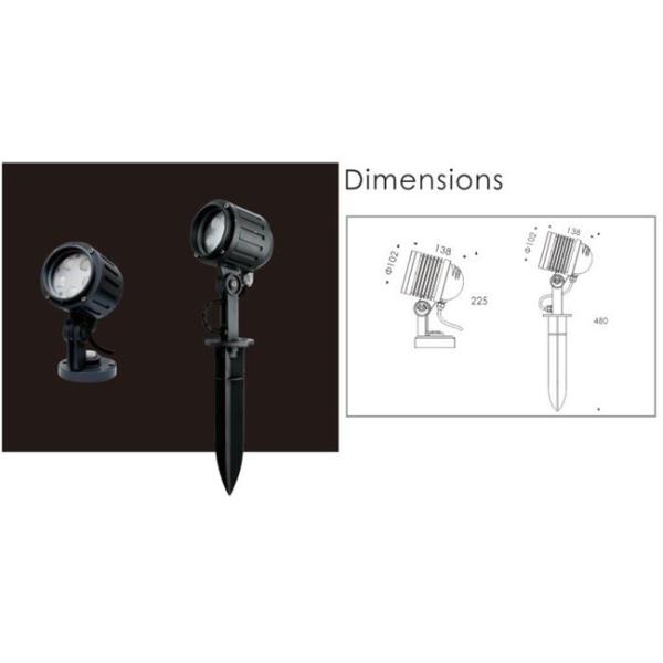 Water Resistant 5Pcs 6Pcs Cree High Power LED Spotlight 120V 240V 3000K For Public Park