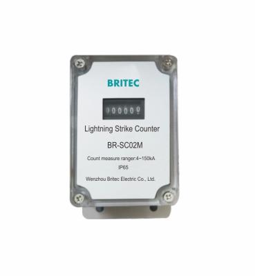 BR-SC02M SPD Lightning Surge Protector Electric Protection Devices Counter Surge Arrestor  lighting strike counter device Surge Arrester