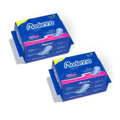 Do algodão descartável fêmea do aníon da almofada sanitária do OEM a almofada menstrual personalizou